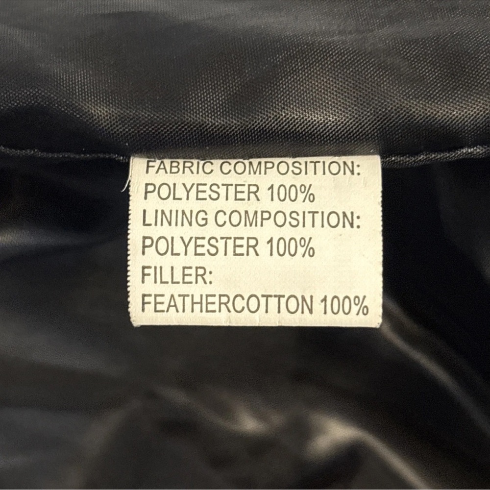 YIBUDAOWEI Fashion Couture Faux Leather streetwear Floral Puffer Coat  SZ 2P - Picture 14 of 17